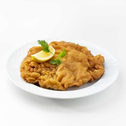 Schweins-Wiener Schnitzel mit Erdäpfelsalat